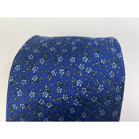 Ralph Lauren Mens Tie Necktie Blue Multicolor Floral Tied Classic Career Short - Picture 3 of 6